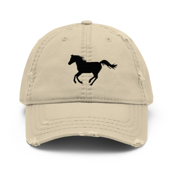 Embroidered Horse Baseball Cap